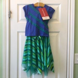 American Girl WellieWishers Wellie Wisher’s Ocean Waves Top & Skirt 5-7+